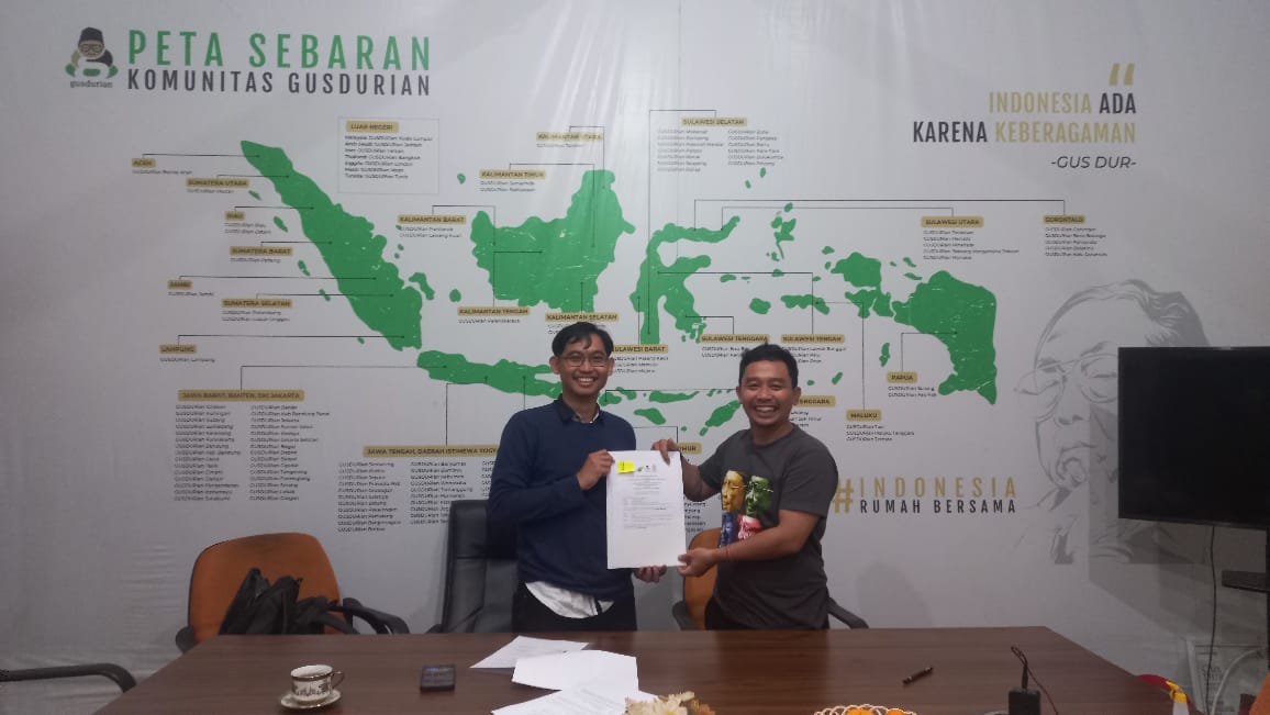 Diwakili Prodi PPI, FUD Jalin MoA dengan Yayasan Bani Kyai Haji Abdurrahman Wahid